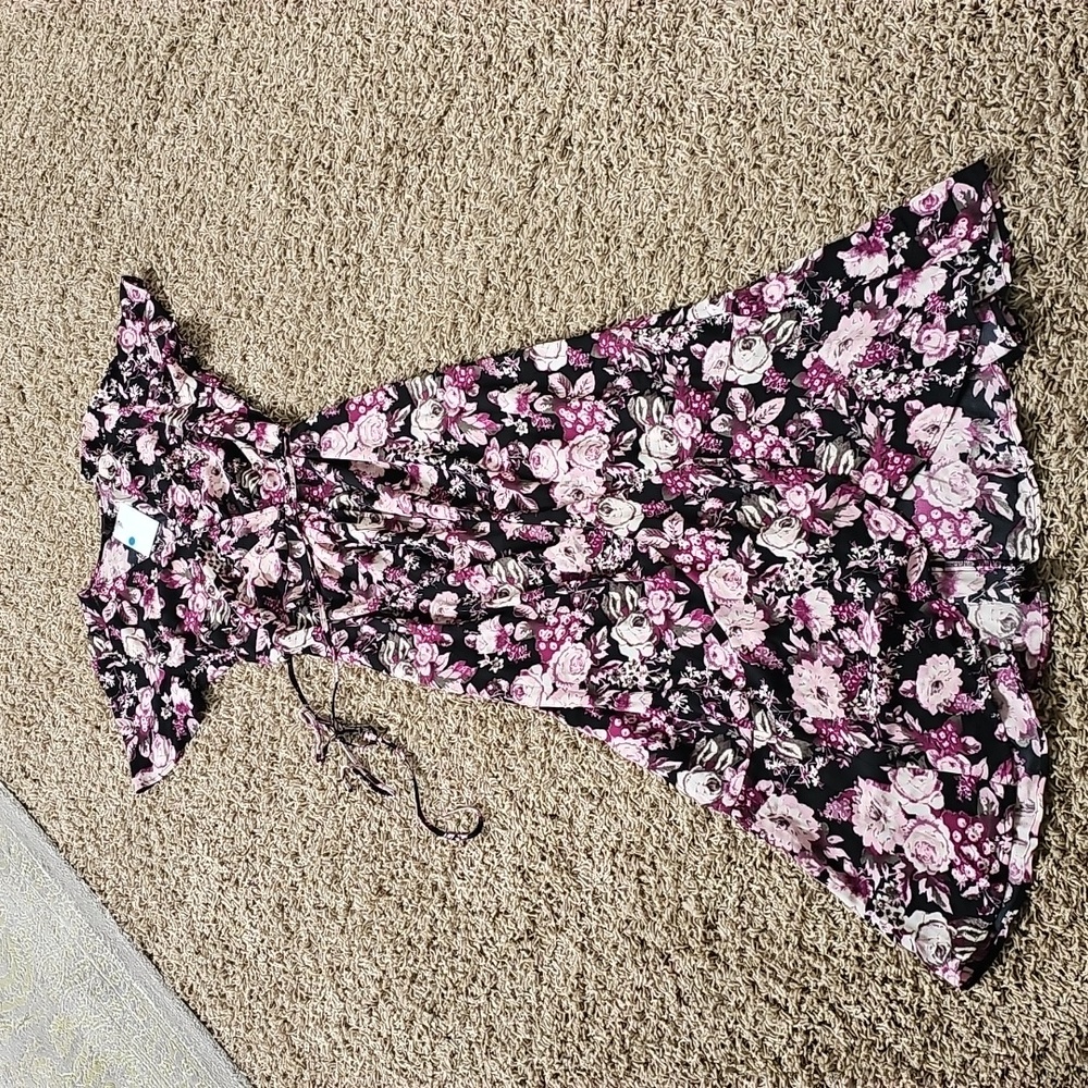 NWT Free Press Floral Dress Wrap Small Midi - Picture 4 of 8